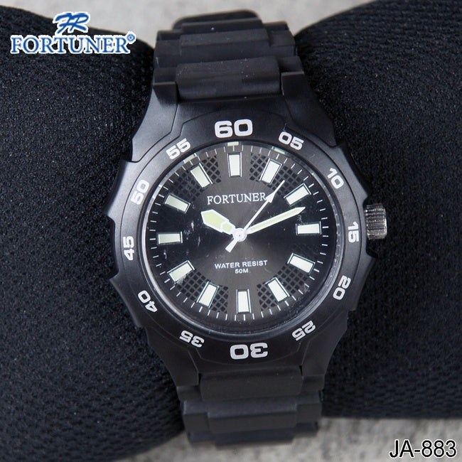 Fortuner Jam Tangan Pria Wanita Rubber Water Resist