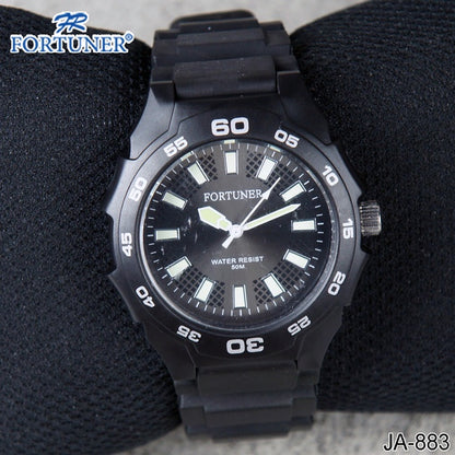 Fortuner Jam Tangan Pria Wanita Rubber Water Resist