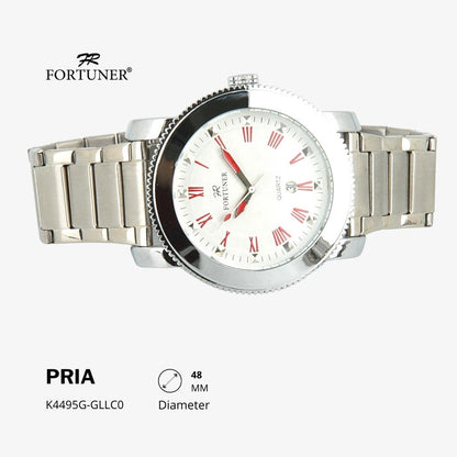 Fortuner Jam Tangan Analog Pria Water Resistant Rantai Haakon