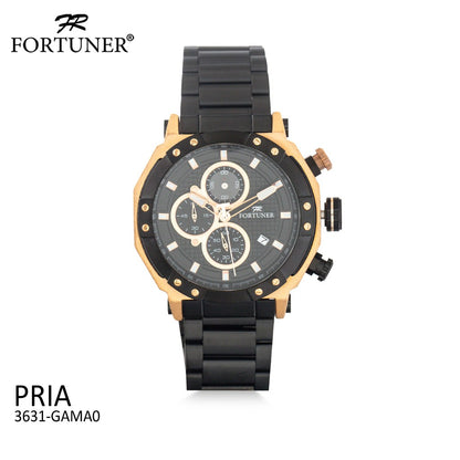 Fortuner Jam Tangan Analog Pria Chrono Water Resistant Arvyn