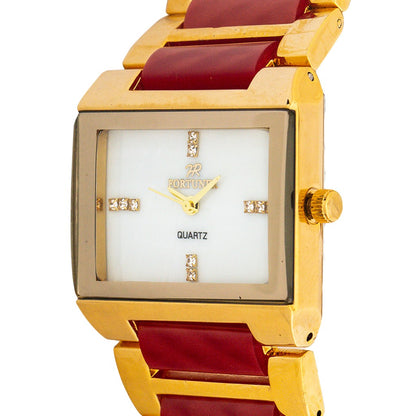 Fortuner Jam Tangan Analog Wanita Gold Water Resist Cecilia