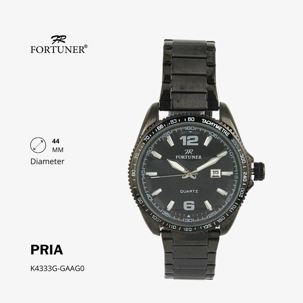 Fortuner Jam Tangan Analog Pria Water Resistant Rantai Hurley