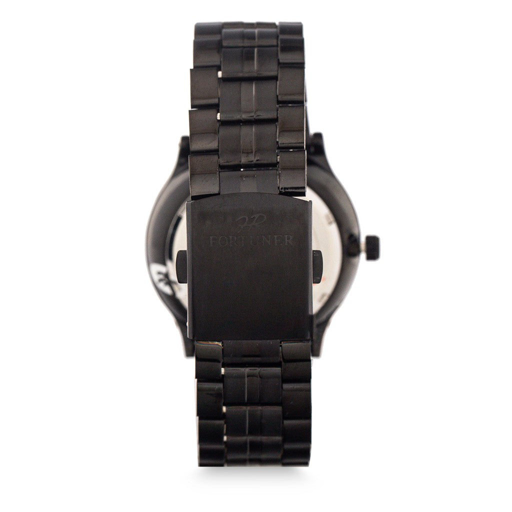 Fortuner Jam Tangan Pria Analog Black Water Resistant Akshay