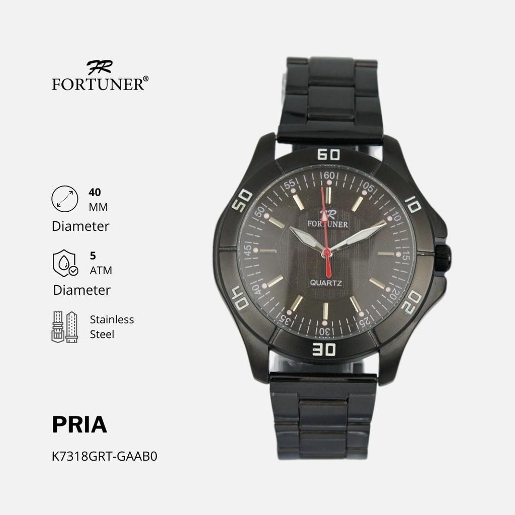 Fortuner Jam Tangan Analog Pria Water Resistant Harris