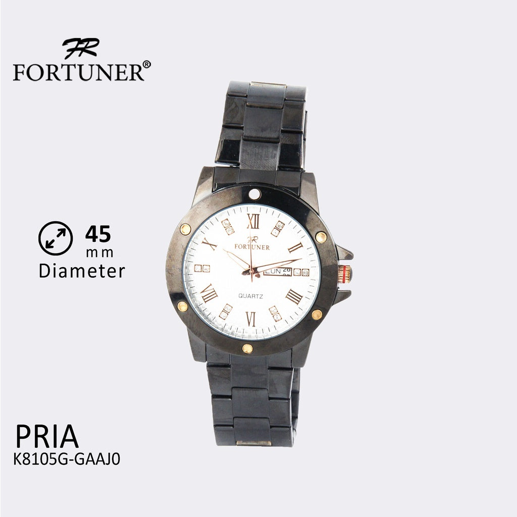 Fortuner Jam Tangan Pria Analog Water Resist Stainless Burlie