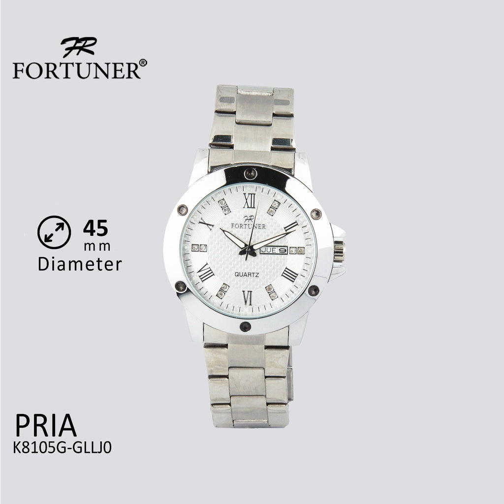 Fortuner Jam Tangan Pria Analog Water Resist Stainless Burlie