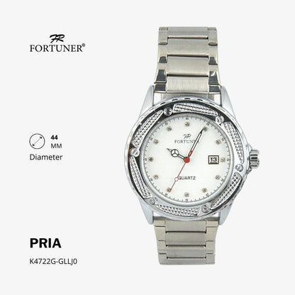 Fortuner Jam Tangan Analog Pria Water Resistant Rantai Husayn