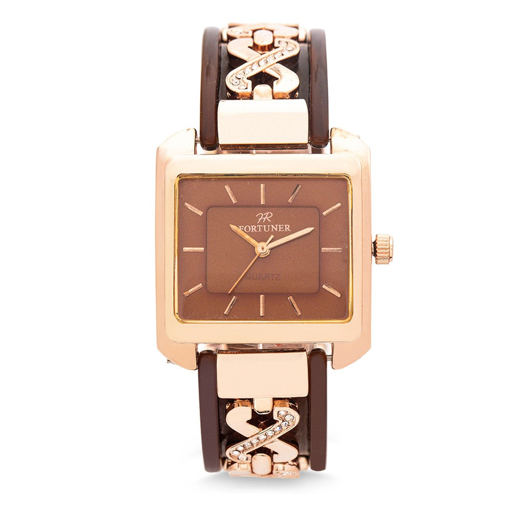 Fortuner Jam Tangan Analog Wanita Rosegold Water Resist Brea