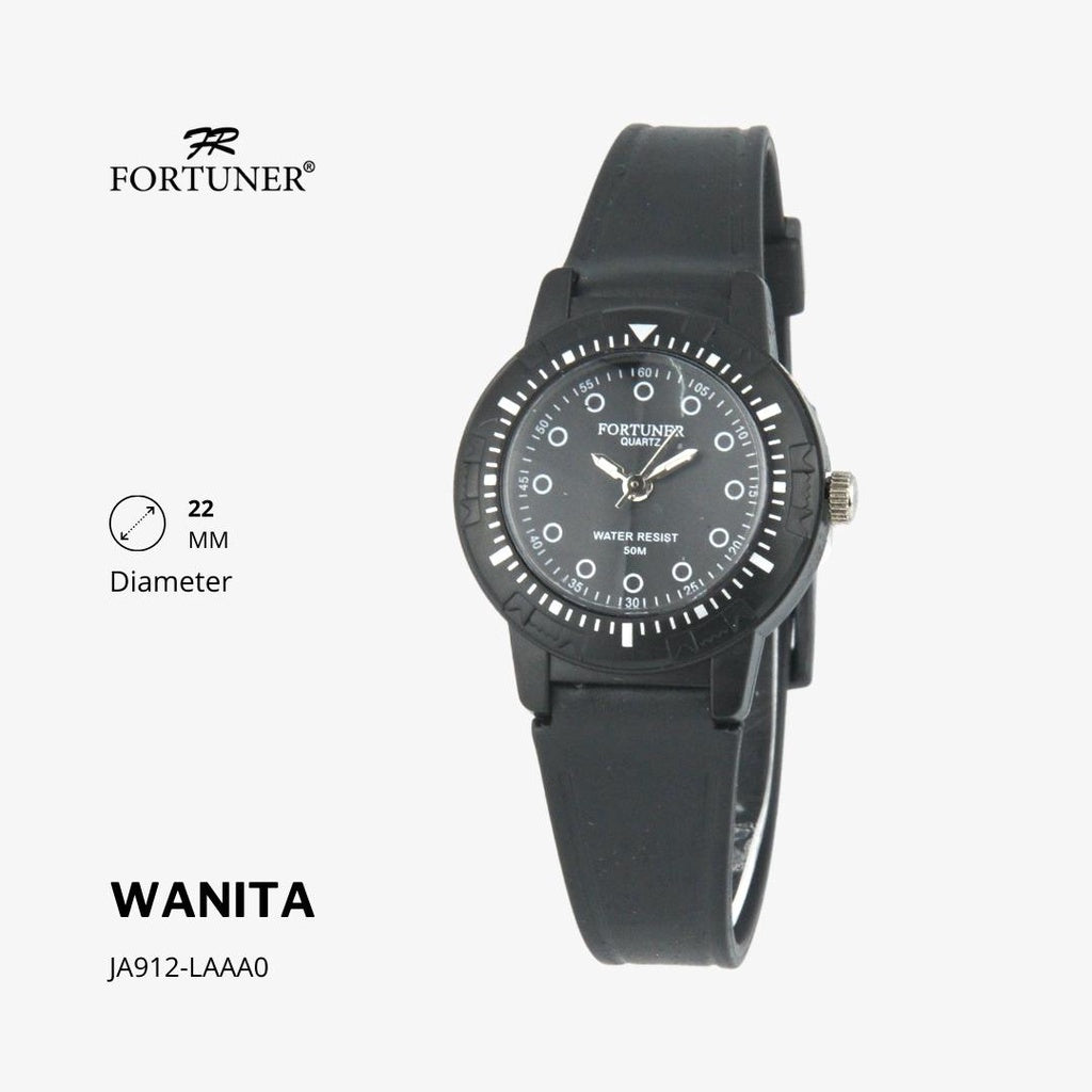 Fortuner Jam Tangan Analog Wanita Water Resistant Rubber Zureima