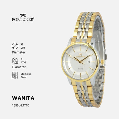 Fortuner Jam Tangan Analog Wanita Water Resistant Calandra