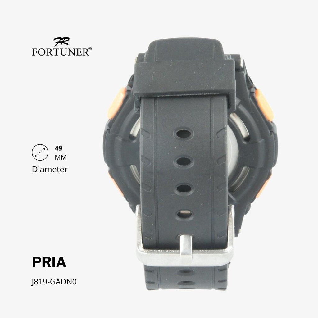 Fortuner Jam Tangan Pria Digital Hitam Water Resistant Alexander