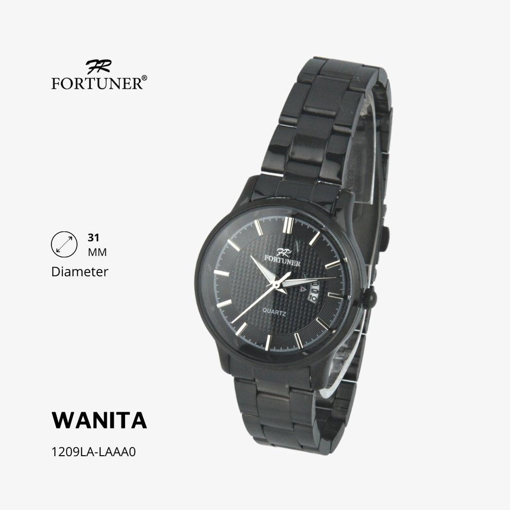 Fortuner Jam Tangan Wanita Analog Water Resist Rantai Stainless Alberta