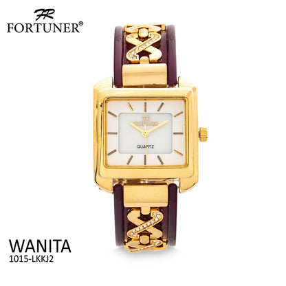 Fortuner Jam Tangan Analog Wanita Gold Water Resist Beatrix