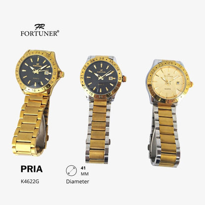 Fortuner Jam Tangan Analog Pria Water Resistant Hasani