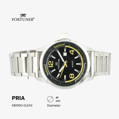 Fortuner Jam Tangan Analog Pria Water Resistant Rantai Hartleigh