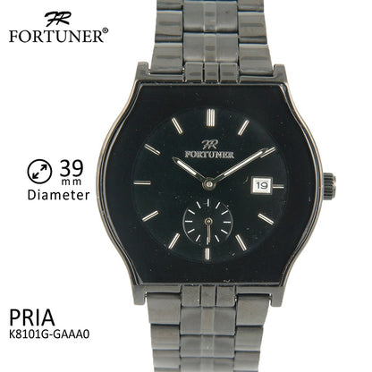 Fortuner Jam Tangan Pria Analog Black Water Resistant Algis