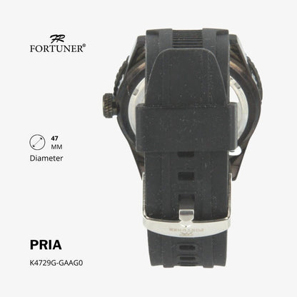 Fortuner Jam Tangan Analog Pria Water Resistant Rubber Haskel