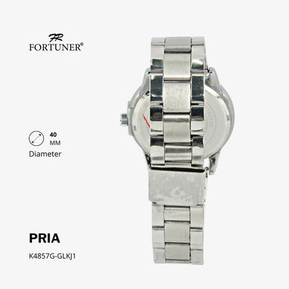 Fortuner Jam Tangan Analog Pria Water Resistant Rantai Hardin