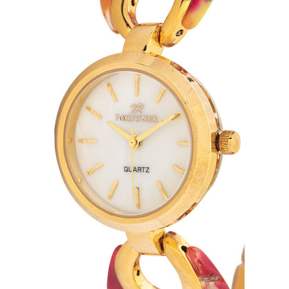 Fortuner Jam Tangan Analog Wanita Gold Water Resist Ballona