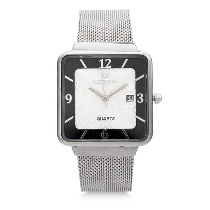 Fortuner Jam Tangan Analog Pria Silver Water Resistant Braxton