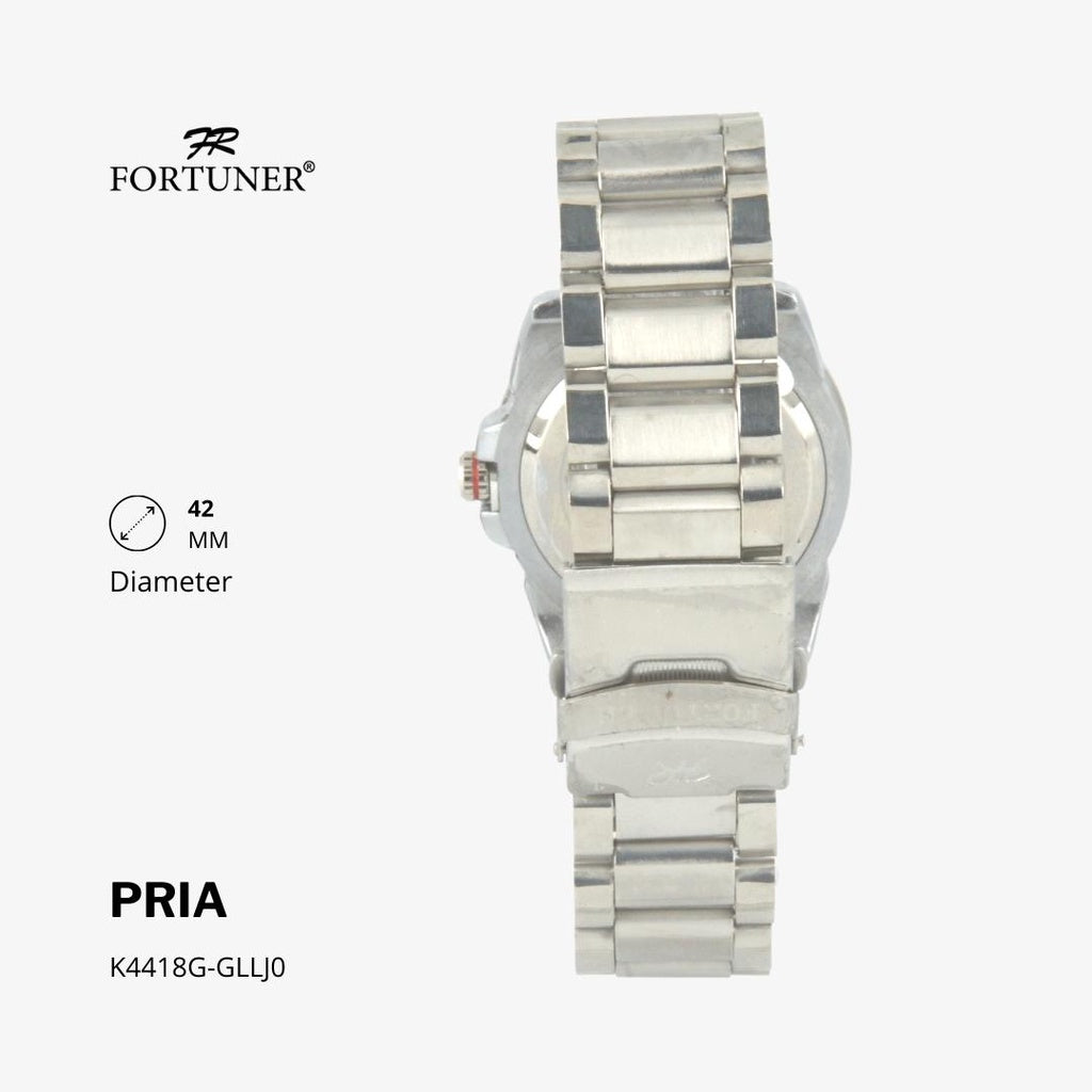 Fortuner Jam Tangan Fashion Pria Analog Water Resistant Rantai Stainless Hogan