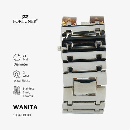 Fortuner Jam Tangan Wanita Analog Water Resist Rantai Hortinzia