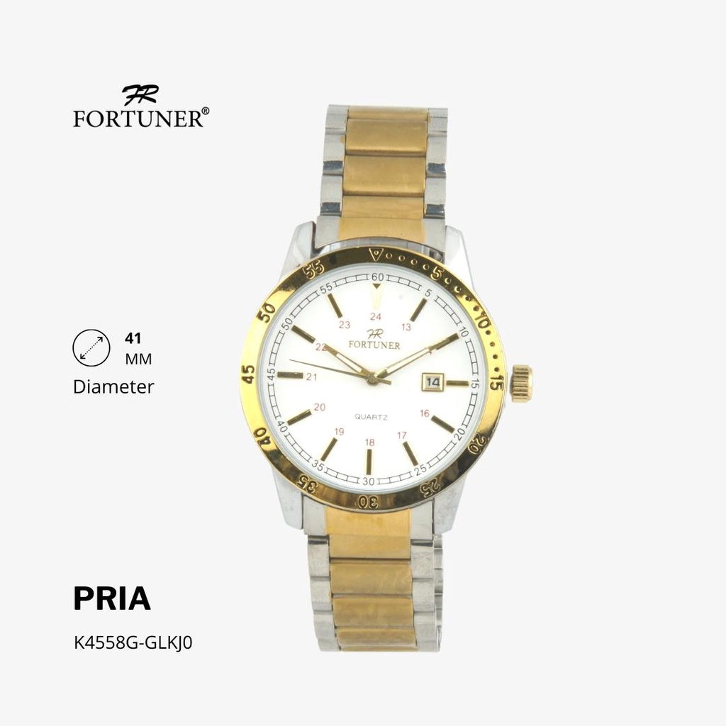 Fortuner Jam Tangan Analog Pria Water Resistant Helmuth