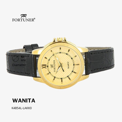 Fortuner Jam Tangan Classic Fashion Wanita Analog Kulit Ynesita