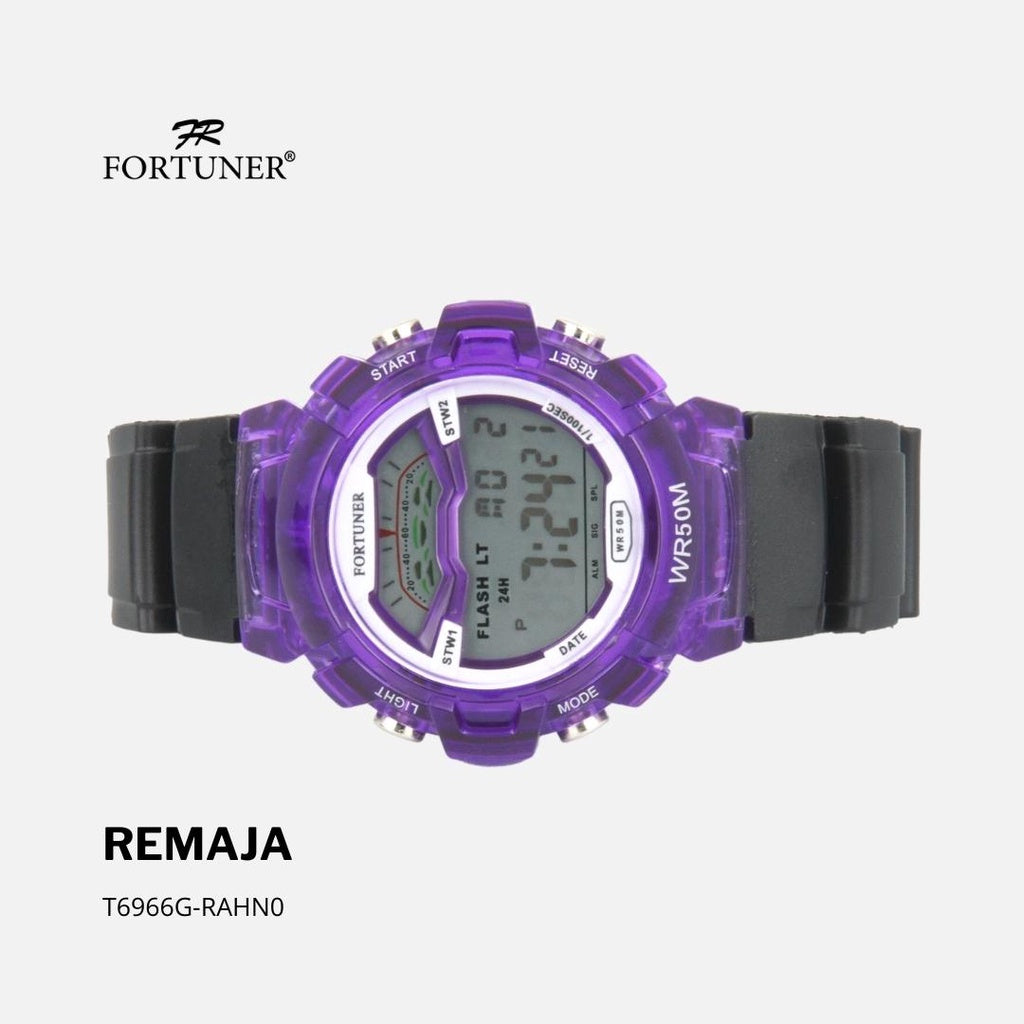 Fortuner Jam Tangan Sport Digital Remaja Anak Water Resist Rubber Jesse