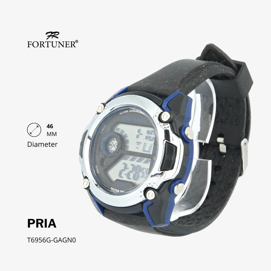 Fortuner Jam Tangan Sports Digital Pria Rubber Strap Water Resistant Guillermo