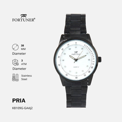 Fortuner Jam Tangan Analog Pria Water Resistant Rantai Doris