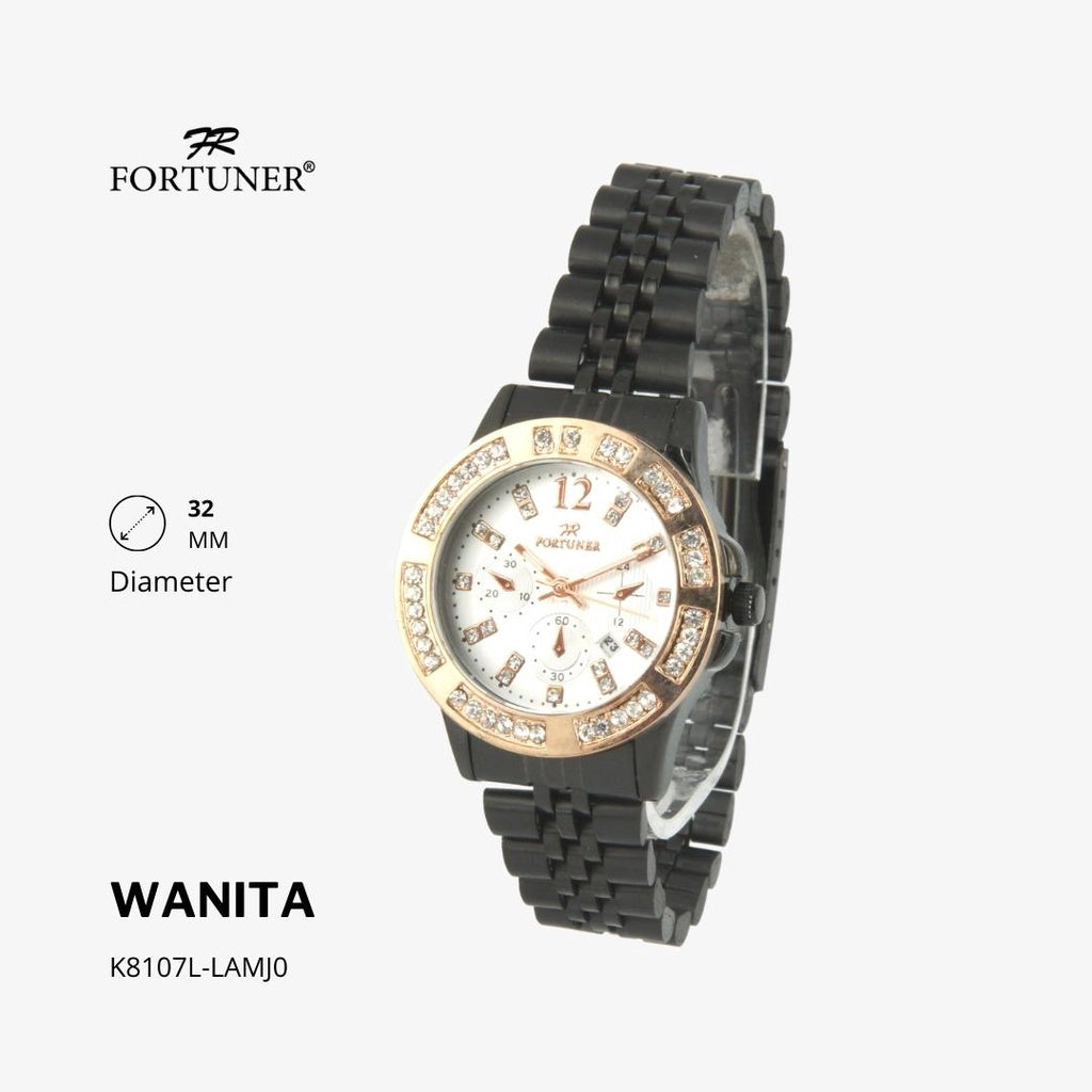 Fortuner Jam Tangan Wanita Analog Water Resist Rantai Ximena