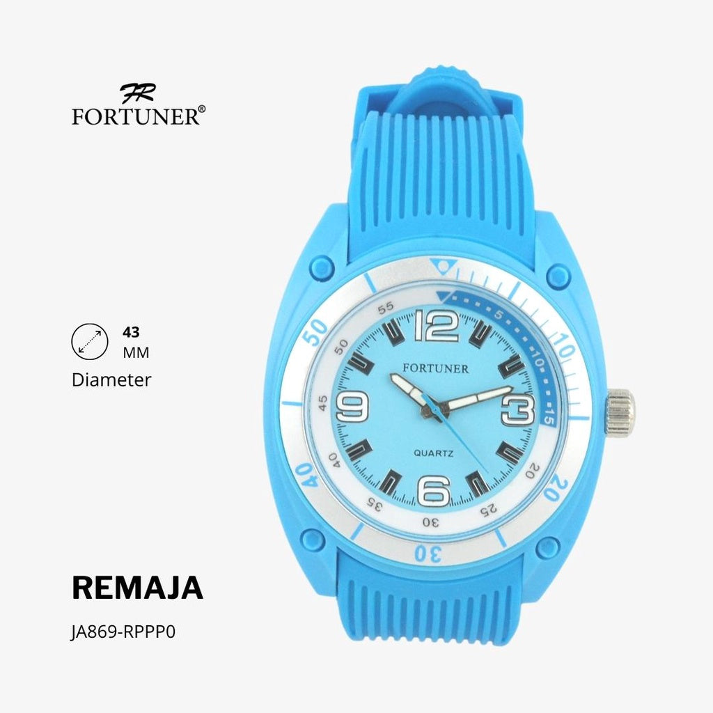 Fortuner Jam Tangan Remaja Analog Water Resist Rubber Abel