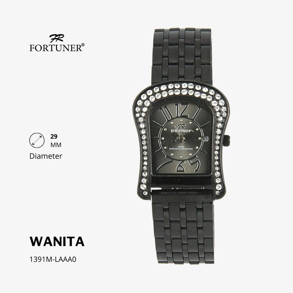 Fortuner Jam Tangan Fashion Classic Analog Wanita Water Resistant Rantai Yettie