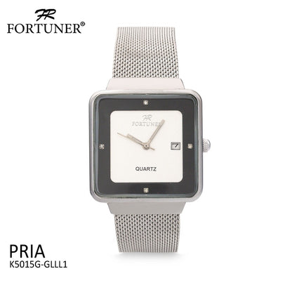 Fortuner Jam Tangan Analog Pria Silver Water Resistant Brayden