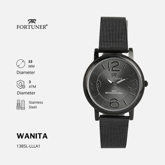 Fortuner Jam Tangan Wanita Analog Water Resist Milanese Kiyomi