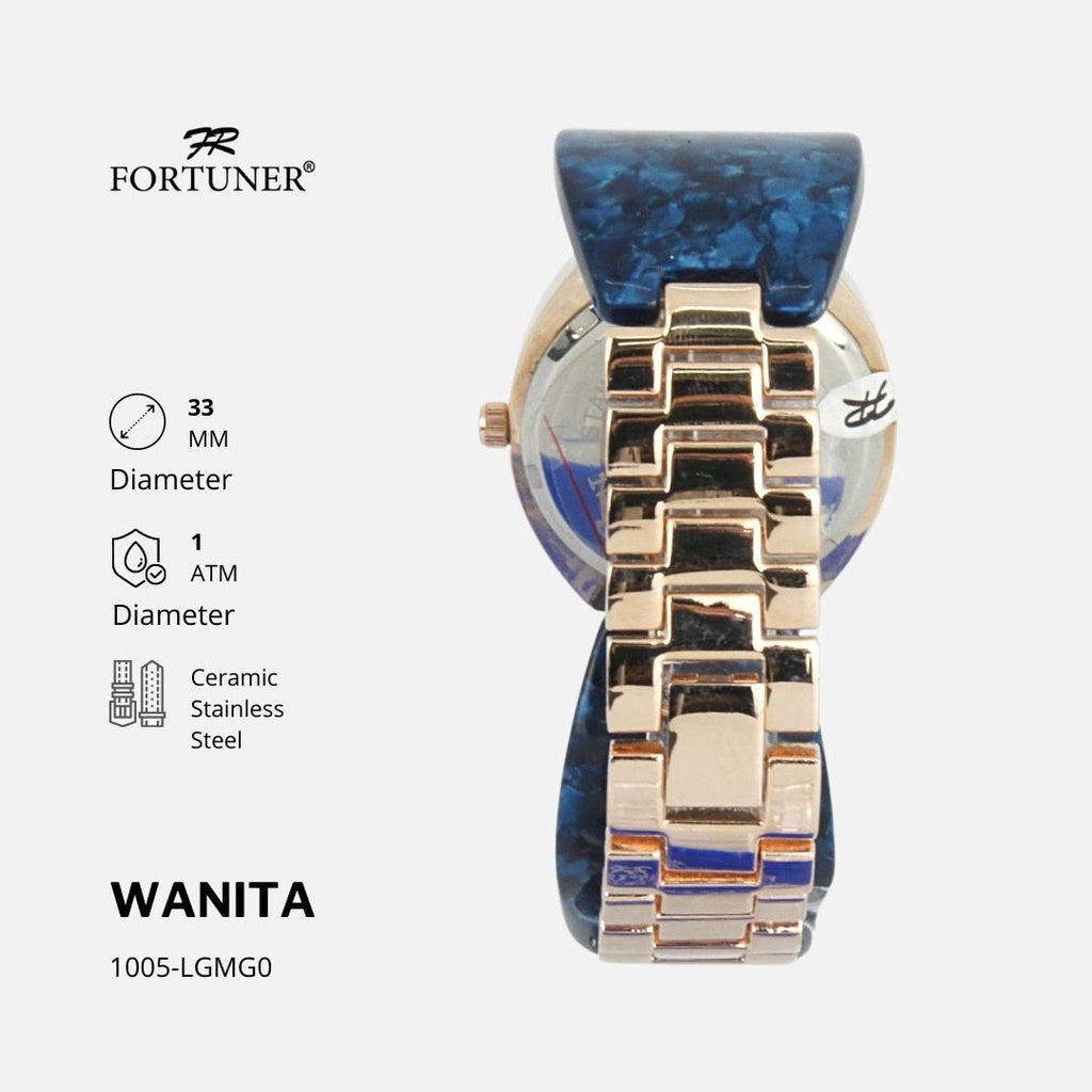 Fortuner Jam Tangan Analog Wanita Water Resistant Paulina