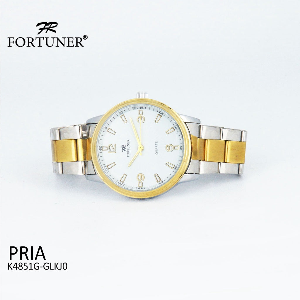 Fortuner Jam Tangan Analog Pria Water Resistant Rantai Dempsey