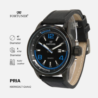 Fortuner Jam Tangan Strap Kulit Pria Original Bivian