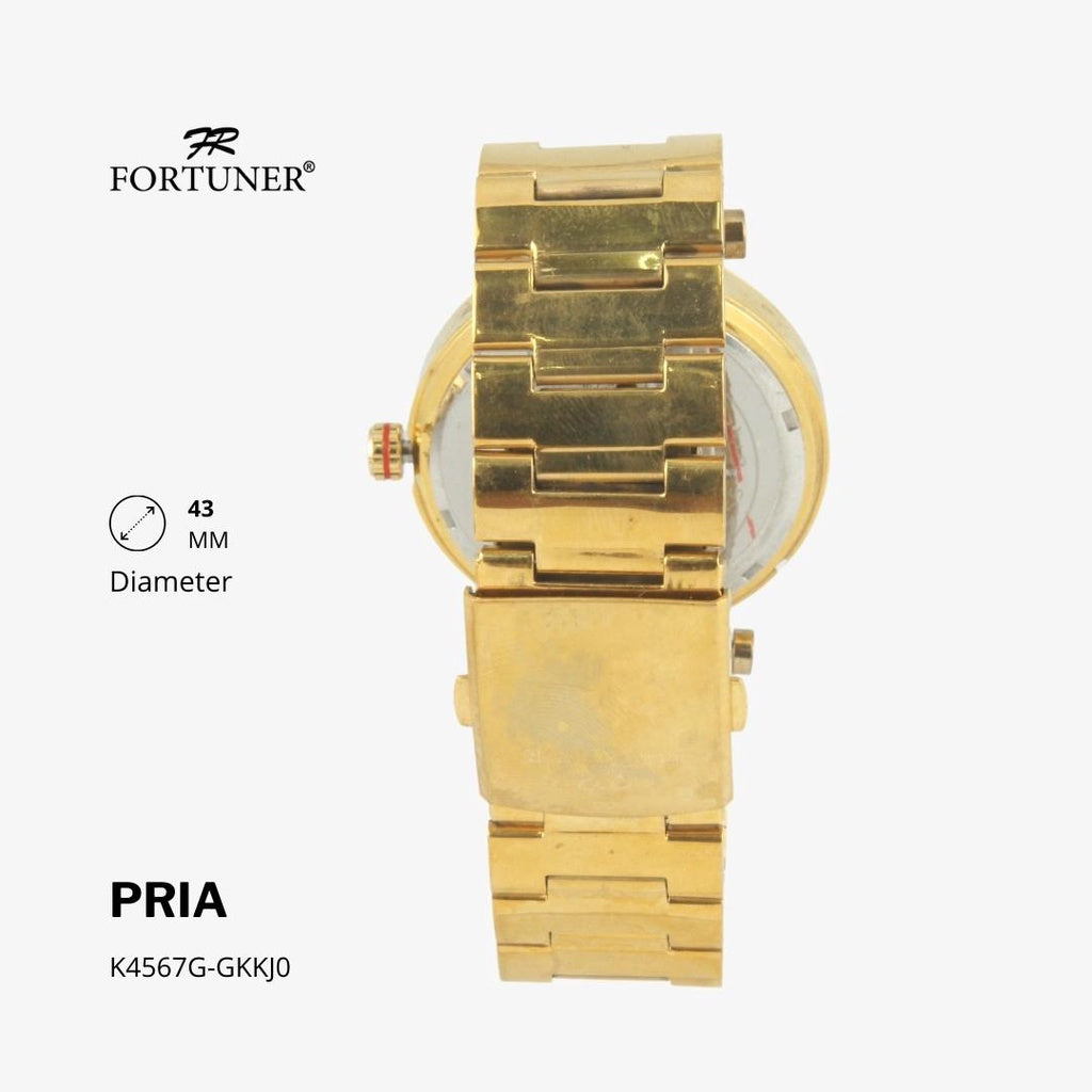 Fortuner Jam Tangan Analog Pria Water Resistant Rantai Theodore