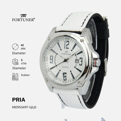 Fortuner Jam Tangan Pria Analog Water Resistant Rubber Branko