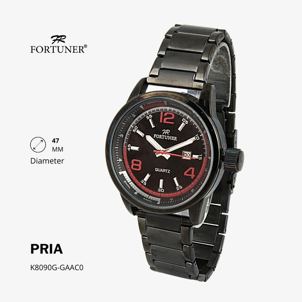 Fortuner Jam Tangan Analog Pria Water Resistant Rantai Hale