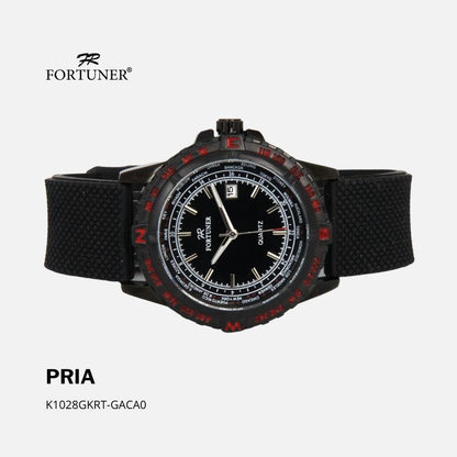 Fortuner Jam Tangan Analog Pria Water Resistant Rubber Tamerlane