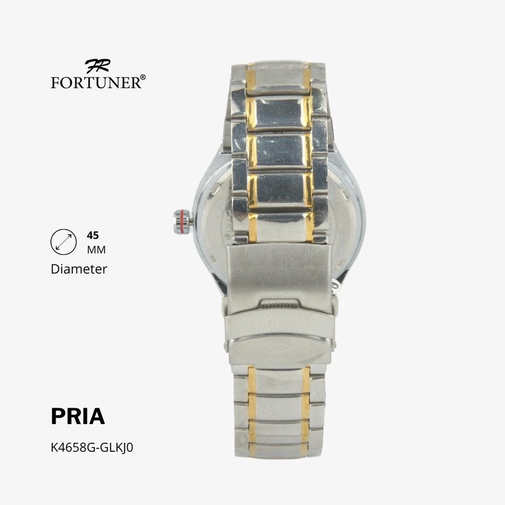 Fortuner Jam Tangan Analog Pria Water Resistant Rantai Thomas