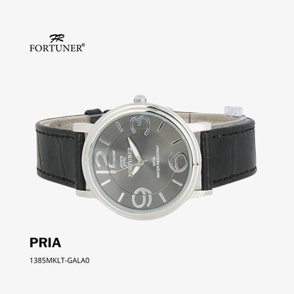 Fortuner Jam Tangan Analog Pria Kulit Water Resistant Kulit Huston