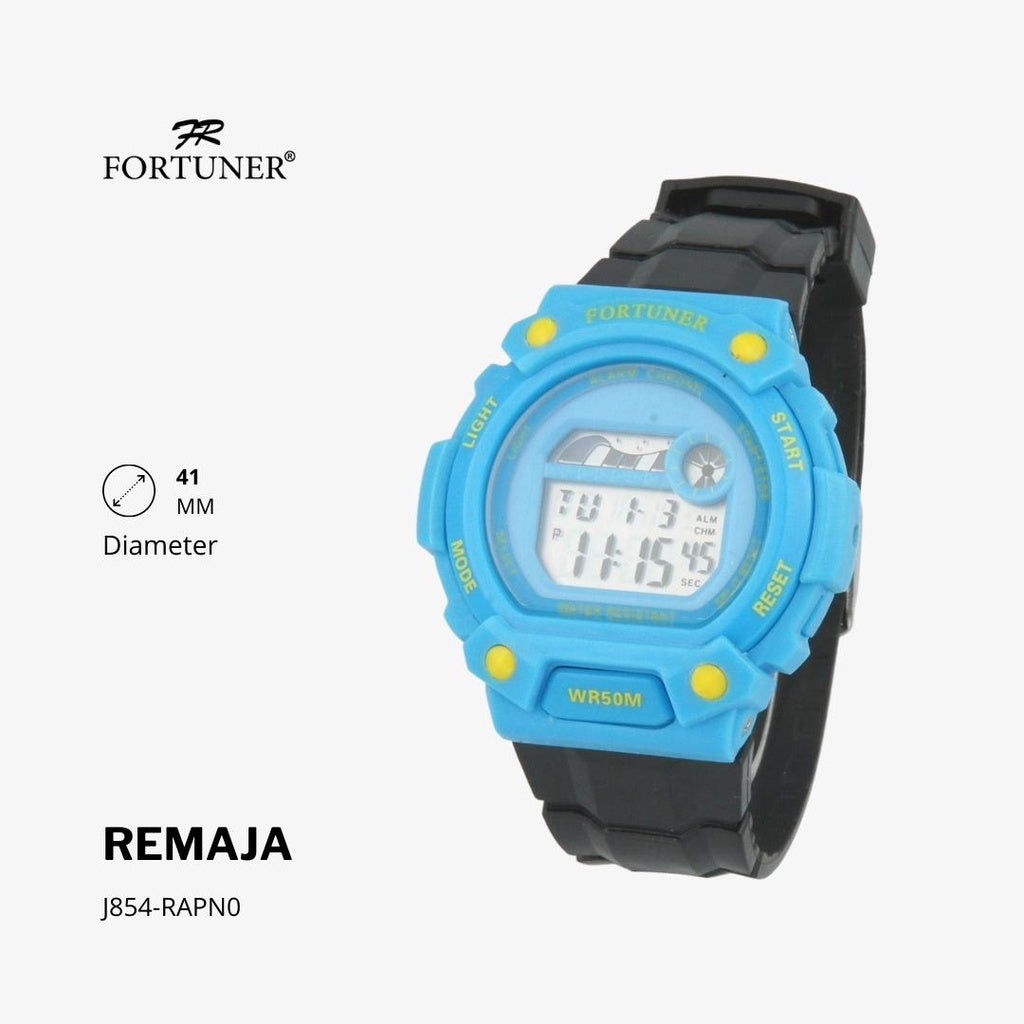 Fortuner Jam Tangan Remaja Digital Chrono Water Resist Rubber Sivney