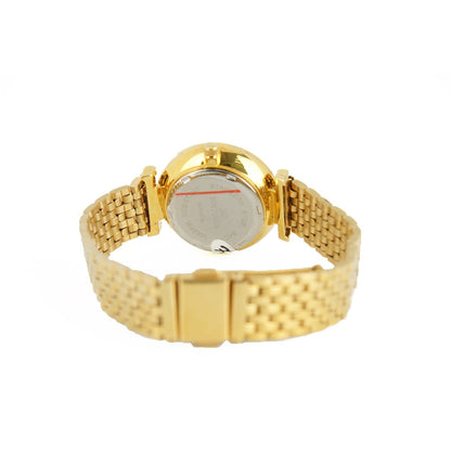 Fortuner Jam Tangan Analog Wanita Klasik Rantai Stainless Steel Gold Arloji Analog