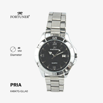 Fortuner Jam Tangan Fashion Analog Pria Water Resistant Rantai Hansel