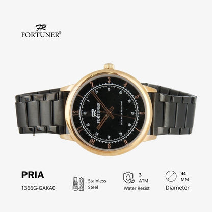 Fortuner Jam Tangan Analog Pria Water Resistant Rantai Hovan