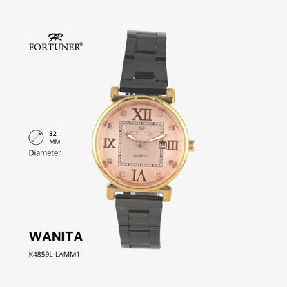 Fortuner Jam Tangan Analog Wanita Water Resistant Rantai Yamuna